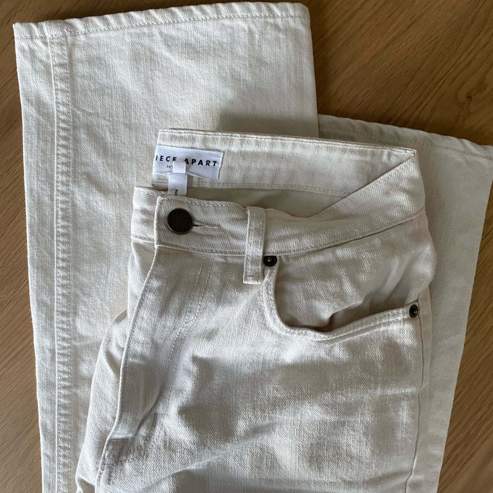 Apiece Apart Mid-Rise Straight Leg Jeans — size 6